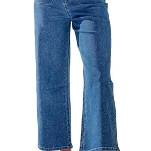 Women's Wide Leg Jeans High Waisted Zimbaplatinum Stretchy Straight Leg Jeans Bu